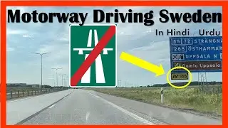 Motorway driving Sweden | motorv&auml;gsk&ouml;rning | Motorv&auml;g | clearway driving Sweden | highway driving