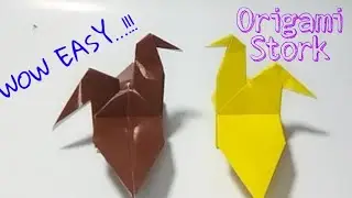 WOW EASY ...!!! How To Make a Stork | DIY Paper Origami