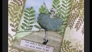 Making A Fun Tag Using Wallpaper and Paper Dolls (VR for CreativeWings' Challenge Giveaway)