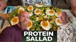 Vi lagar en rejäl proteinsallad från grunden
