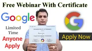 free course with certificate | Google free Webinar | cloud | machine learning | big data | ml