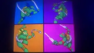 Teenage Mutant Ninja Turtles arcade intro (European version)
