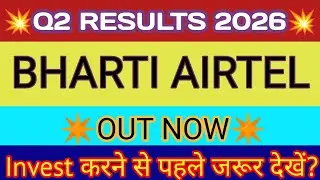Bharti Airtel Q2 Results 2025 🔴 Bharti Airtel Results Today 🔴 Bharti Airtel Stock News Today