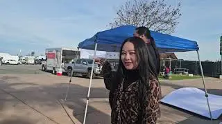 Setting up for Fresno Hmong New Year
