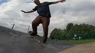 Jim and Al skating Splott skatepark in Cardiff