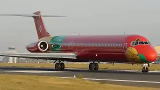 ^VOLUME UP^ DAT McDonnel Douglas MD-83 Thundering Departure From London Southend Airport! 31/10/2016