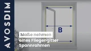 Ma&szlig;e nehmen eines Fliegengitter-Spannrahmen nach Ma&szlig;