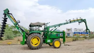 TACTOR POLE ERACTION MACHINE |HYDRA VERMA| M.6260791024 9827567066 DAYAL AGRO INDUSTRY 