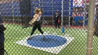 Sarah Mitton 19.16m New Canadian Indoor Record