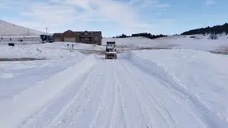 Ventrac 4500Z vs Concrete-Like Snow Drift (150' Long x 3' DEEP)
