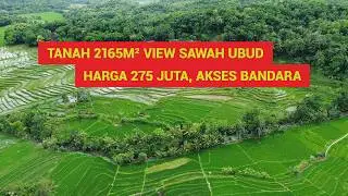Tanah 2165m² View Sawah Ala Ubud, Harga 275 Juta Dekat Wisata Kuliner, Villa & Bandara NYIA