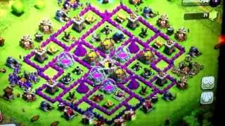 Clash of clans best TH9 framing defence