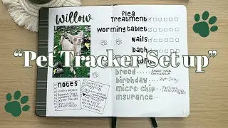 How to Make a Pet Tracker in Your Bullet Journal | Easy & Aesthetic BuJo Spread