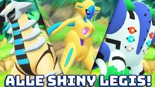 Alle Shiny Legendären Pokémon in Pokémon Strahlender Diamant & Leuchtende Perle
