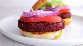 Vegan Quinoa Beet Burgers