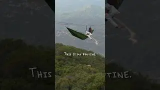 Morning Routine 100 ft up! Inspired by Outdoor Boys! #shorts