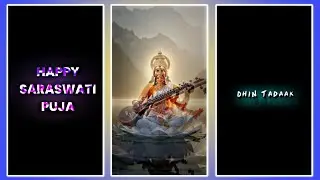 Happy Saraswati Puja 2026 || Saraswati Puja Video Editing Alight Motion || Status Video Editing