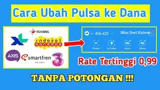 Cara Tukar Pulsa ke Saldo Dana || Tukar Pulsa Jadi Saldo e-Wallet dan Rekening Bank