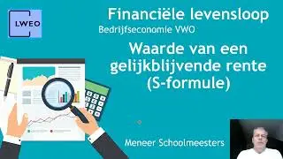 financiele levensloop S formule