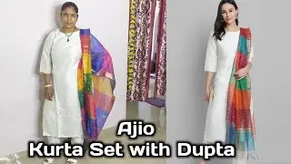 Ajio Kurta Set With Dupatta | Parvendra Kaur Vlog