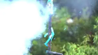 Fx impact.22 compact shooting at expired aluminum bottle with firebird 50 BIO
