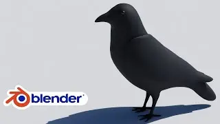 Blender 3.3 Sculpting - Crow modelling tutorial / Bird making tutorial