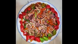 How to Cook Stir Fry Squid with Oyster Sauce