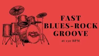 BLUES ROCK DRUM GROOVE (DRUM TRACK ON LOOP) 130 BPM SAMPLE