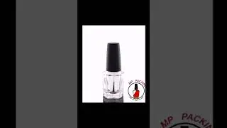 clear glass empty nail polish bottles , cosmetic packaging solutions