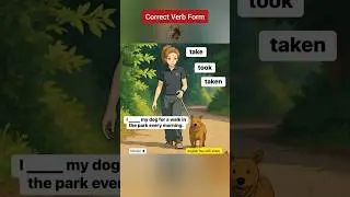 Correct Verb Forms in English|Take VS Taken #shorts #take #verbforms #tensesinenglish #viralshorts