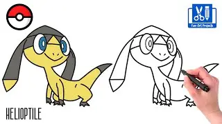 How To Draw Helioptile - Draw Pokemon Easy Step By Step Tutorial