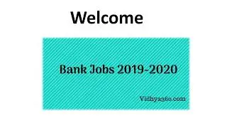 Check Bank Jobs 2019-2020 - Apply For Latest Banking Jobs (2019-20)