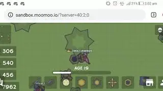 Moomoo.io playing with cookie the nub