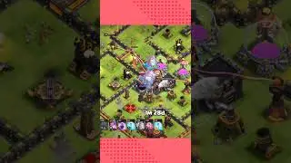 th10 base electro dragon wall wrecker and balloon attack strategy #shorts #coc #gaming #short