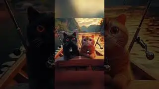 Cat and Black Cat's Romantic Dinner! #cat #blackcat #animals #funny #cute #funnyanimals  #dinner