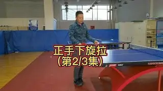 正手下旋拉第23集直横都有，每天更新一集，共3集【乒乓球小宇老师】