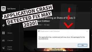HOW TO STOP APPLICATION CRASH DETECTED 2020 FIX!