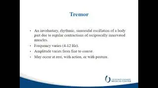 Topic Block 4:  Movement Disorders - Overview - Unit 1 (Dr. Huang)
