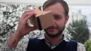 Checking out a Google Cardboard viewer