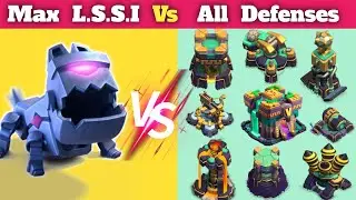 L.A.S.S.I  Vs All Max Defense || Clash of Clans
