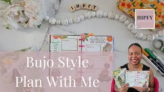 BuJo Style Plan With Me using stickers from Versed Planning