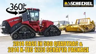 2014 Case IH Steiger 580 QUADTRAC & 2014 K-Tec 1233 Scraper Package &ndash; A03038 & A03062, 360