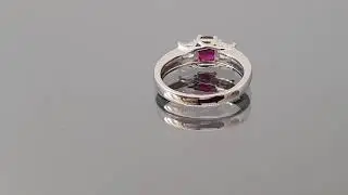 THREE STONE SETTING RING
