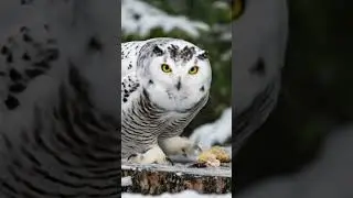 Fluffy snow owl #cutebirds #snowowl #winter