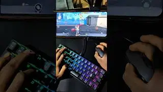 pc❌ mini mobile setup ✅ #freefire #gaming keyboard⌨️🖱️📲mouse end k2er #gameplay #trending