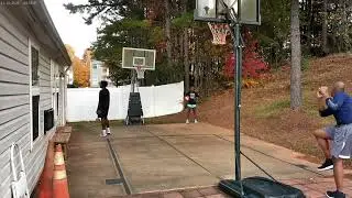 Grant and Maiah Mason Training - 11.9.2025 (Zig Zag:  Triple Threat Dribbling vs Quick Feet)