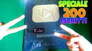 SPECIALE 200 ISCRITTI Mura e Dino - Silver PlayButton: Come crearlo