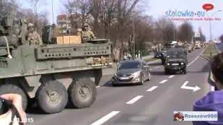 Amerykański konwój wojskowy w Rzeszowie