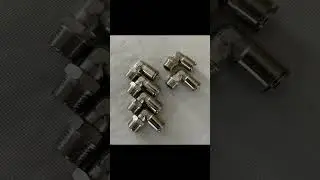 Pneumatic tool Brass One Touch Push to Connect Metal Fitting Equal Tee,Elbow,Straight compact, Npt