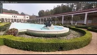 Gaussian Splatting Getty Villa Walk